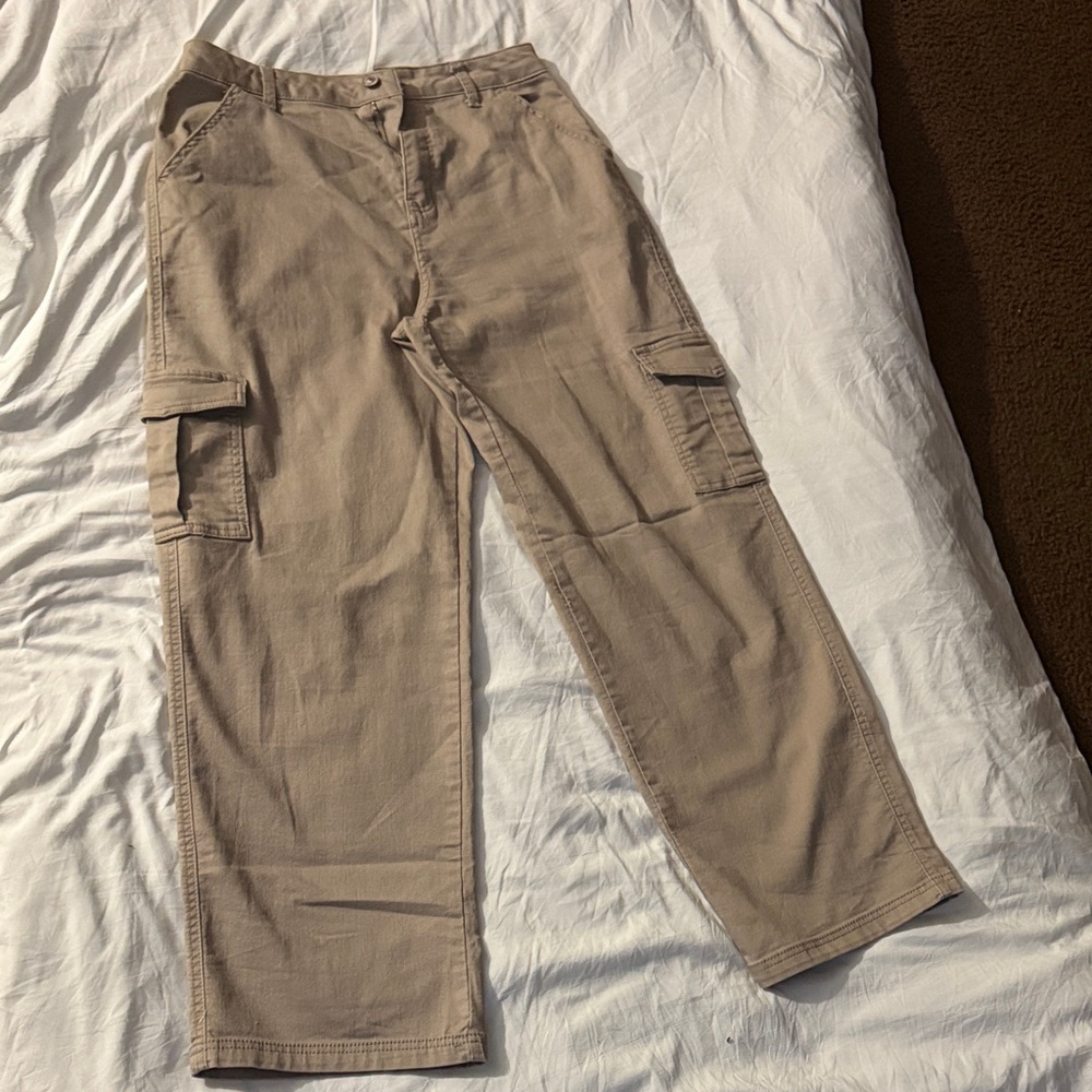 Women's Tan Cargo Jeans